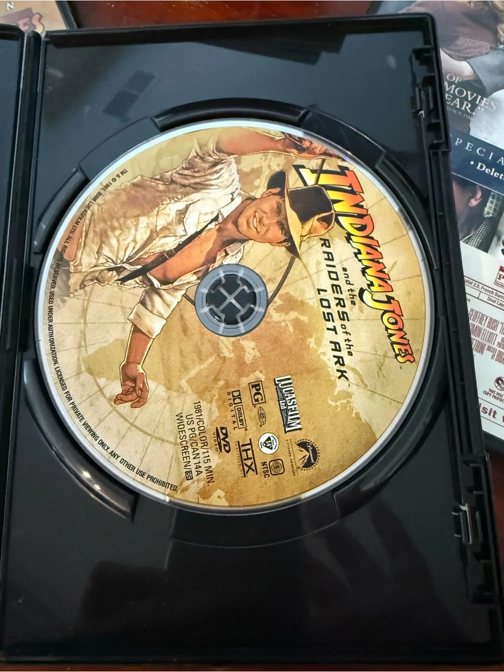 Raiders of the lost ark dvd!